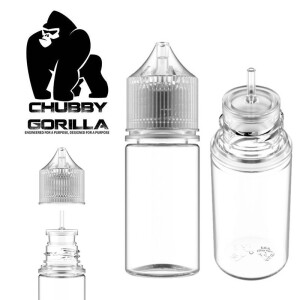 Chubby Gorilla - 30ml Stubby PET Flasche - Transparent