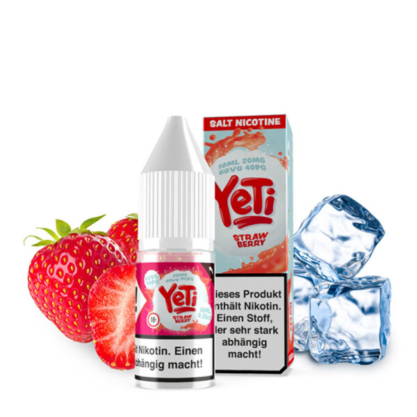YeTi Nic Salt - Nikotinsalz Liquid 20mg 10ml - Strawberry