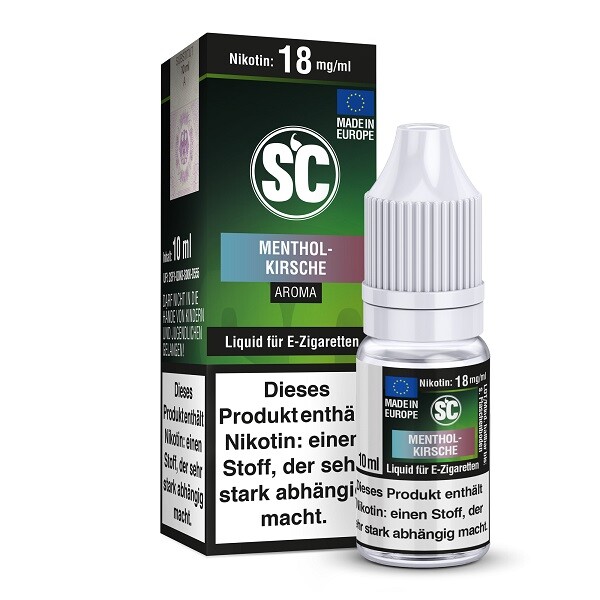 SC Liquid - E-Zigaretten Liquid 10ml - Menthol-Kirsche 6 mg/ml