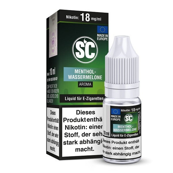 SC Liquid - E-Zigaretten Liquid 10ml - Menthol-Wassermelone 12 mg/ml